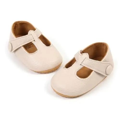 Myleleya Baby Boys Girls Shoes Booties Sneakers Dress Shoe Non-Slip Toddler First Walkers Newborn Crib Shoes - 6