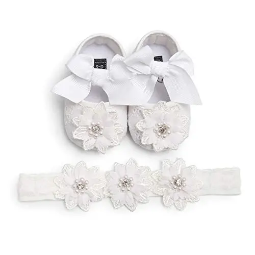 Myleleya Baby Mary Jane Flats Infant Newborn Girls Dress Shoes 