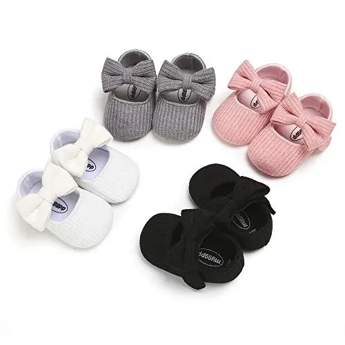 Myleleya Baby Mary Jane Flats Infant Newborn Girls Dress Shoes - 3