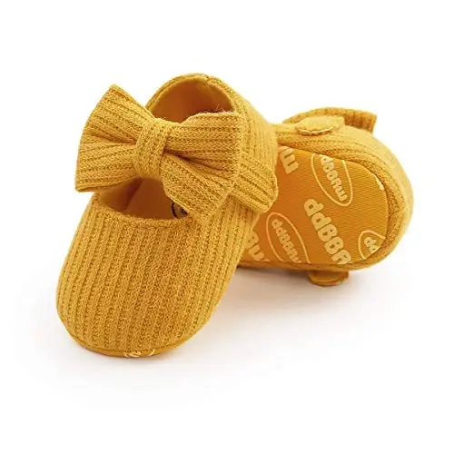 Myleleya Baby Mary Jane Flats Infant Newborn Girls Dress Shoes - 4