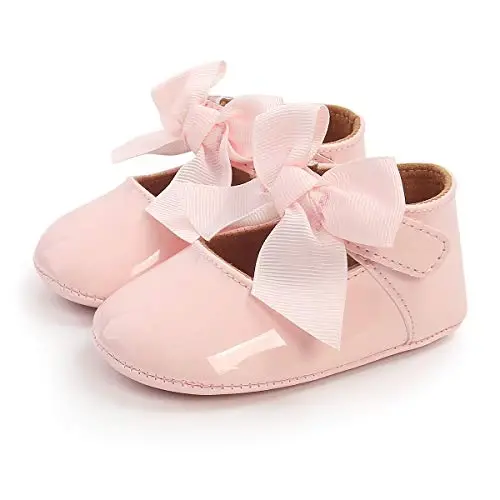 Myleleya Baby Mary Jane Flats Infant Newborn Girls Dress Shoes - 3
