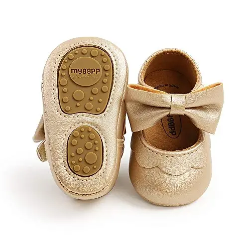 Myleleya Baby Mary Jane Flats Infant Newborn Girls Dress Shoes 