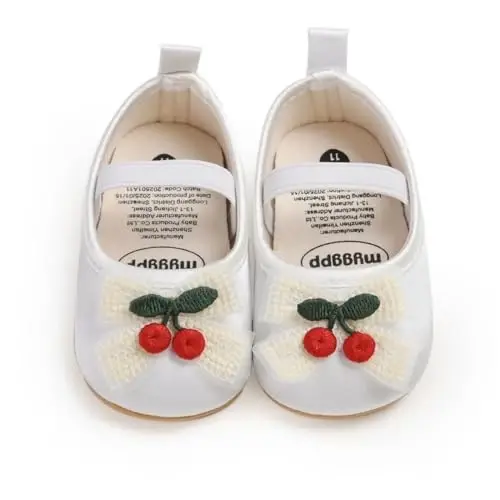 Myleleya Baby Mary Jane Flats Infant Newborn Girls Dress Shoes - 4