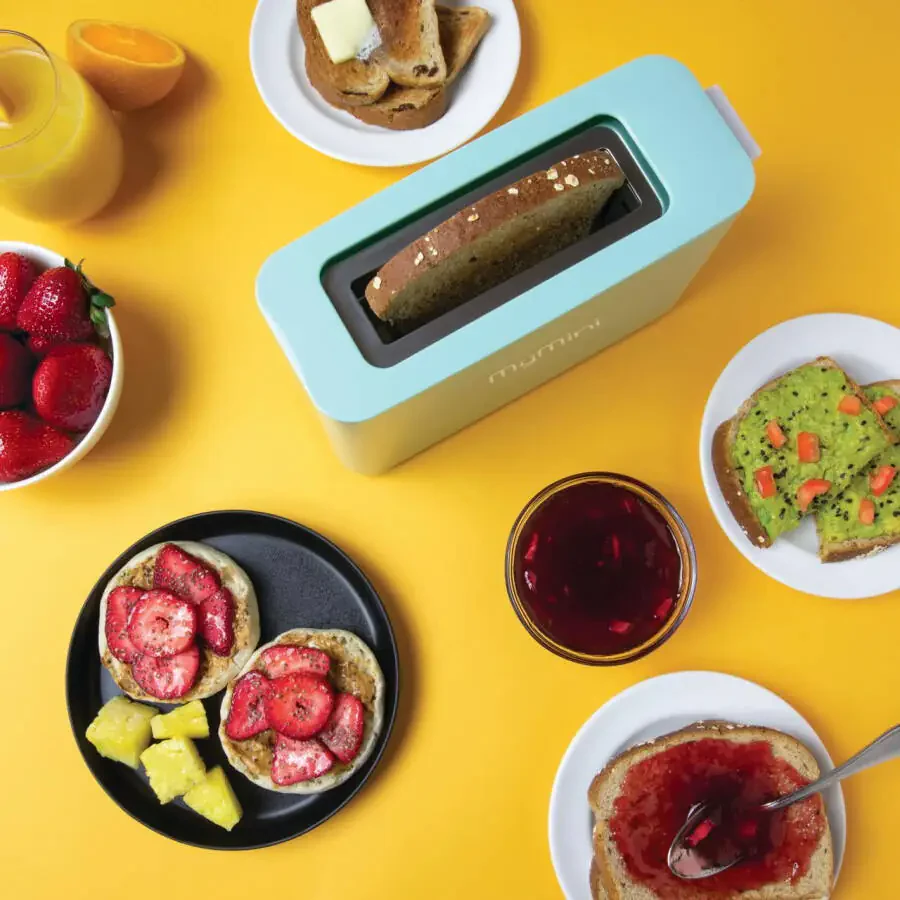 MyMini Single Slice Toaster, Aqua - 4