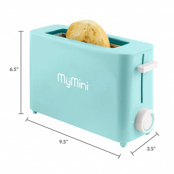 MyMini Single Slice Toaster, Aqua - 9