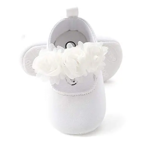 myppgg Baby Girls Mary Jane Flats Sparkly Bowknot Princess Dress Crib Shoes Non-Slip for Toddler First Walkers - 1
