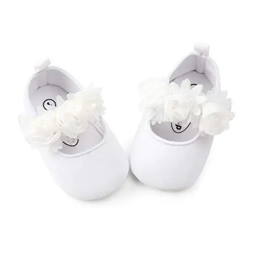 myppgg Baby Girls Mary Jane Flats Sparkly Bowknot Princess Dress Crib Shoes Non-Slip for Toddler First Walkers - 5