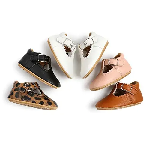 myppgg Baby Girls Mary Jane Flats Sparkly Bowknot Princess Dress Crib Shoes Non-Slip for Toddler First Walkers - 2