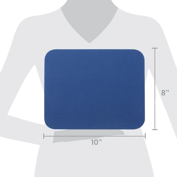 Мышь Belkin Нескользящий неопреновый коврик для мыши, совместимый с проводными и беспроводными мышами, синий (1 упаковка) - 7