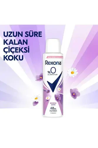 Mystic Love Ayollar uchun sprey dezodorant 0% alyuminiy 48 soat ter hidi va hidiga qarshi himoya 150 ml X3 - 3