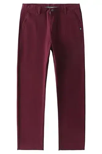 MZNBURAM Men's Slim-Fit Stretch Cotton Fashion Tapered Casual Chino Pants - MODAZONE