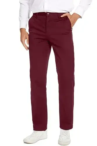 MZNBURAM Men's Slim-Fit Stretch Cotton Fashion Tapered Casual Chino Pants - 4