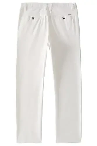MZNBURAM Men's Slim-Fit Stretch Cotton Fashion Tapered Casual Chino Pants - 2