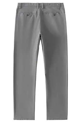 MZNBURAM Men's Slim-Fit Stretch Cotton Fashion Tapered Casual Chino Pants - 2