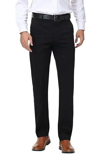 MZNBURAM Erkek Slim-Fit Streç Pamuklu Moda Daralan Casual Chino Pantolon - MZNBURAM (1)