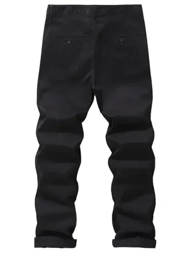 MZNBURAM Men's Slim-Fit Stretch Cotton Fashion Tapered Casual Chino Pants - MODAZONE (1)