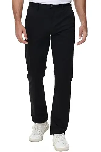 MZNBURAM Men's Slim-Fit Stretch Cotton Fashion Tapered Casual Chino Pants - 3