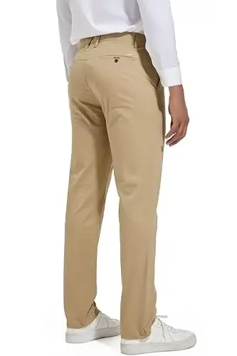 MZNBURAM Men's Slim-Fit Stretch Cotton Fashion Tapered Casual Chino Pants - 5
