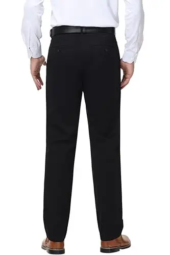 MZNBURAM Men's Slim-Fit Stretch Cotton Fashion Tapered Casual Chino Pants - 4