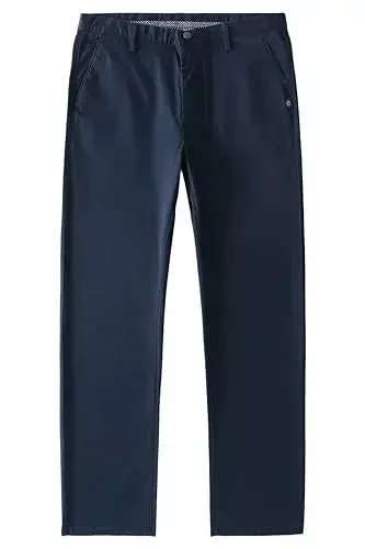 MZNBURAM Men's Slim-Fit Stretch Cotton Fashion Tapered Casual Chino Pants 