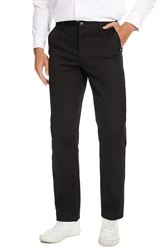 MZNBURAM Men's Slim-Fit Stretch Cotton Fashion Tapered Casual Chino Pants - 3