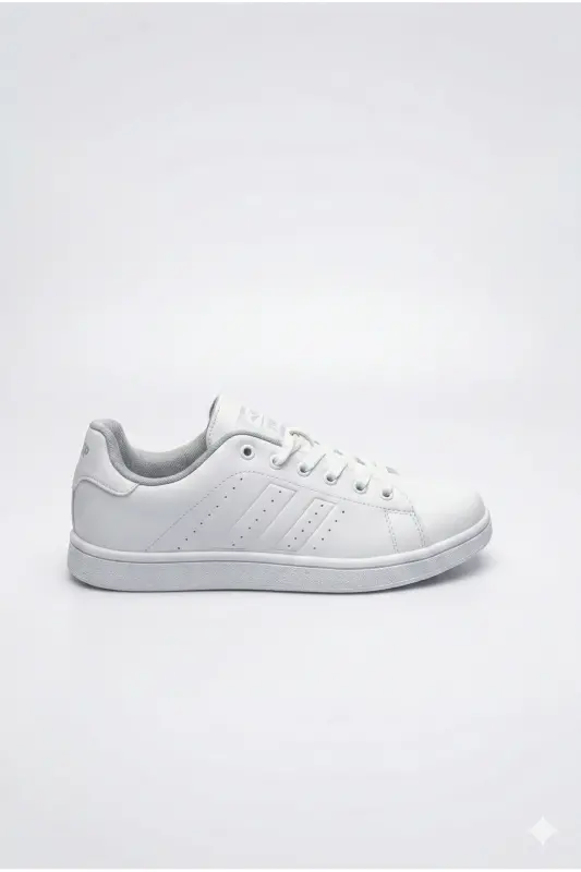 N 15306 Beyaz Unisex Ortopedik Sneakers Günlük Yürüyüş Spor Ayakkabısı - Beyaz1 - 3