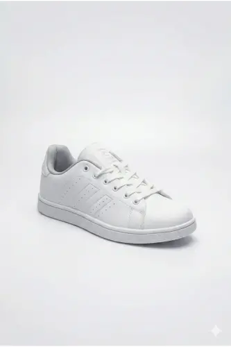 N 15306 Beyaz Unisex Ortopedik Sneakers Günlük Yürüyüş Spor Ayakkabısı - Beyaz1 - 4
