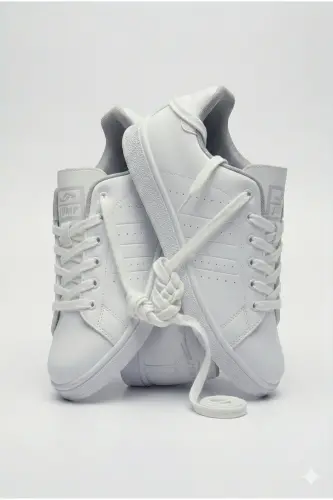N 15306 Beyaz Unisex Ortopedik Sneakers Günlük Yürüyüş Spor Ayakkabısı - Beyaz1 - 6