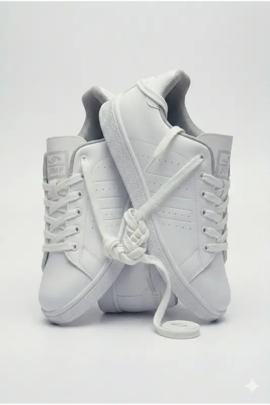 N 15306 Beyaz Unisex Ortopedik Sneakers Günlük Yürüyüş Spor Ayakkabısı - Beyaz1 - 6