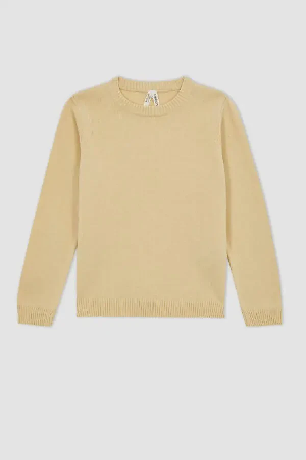 N8505a623au girls' school sweater with a polo collar - 6