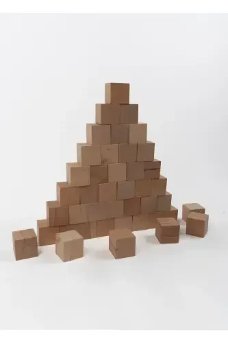 Набор деревянных кубиков Store 2 см - 100 шт. - Натуральное дерево - 5