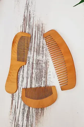 Набор деревянных расчесок из натурального дерева - 3 МОДЕЛЬ - MONTESEV (1)