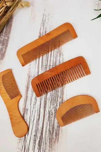 Набор деревянных расчесок из натурального дерева - 4 МОДЕЛИ - MONTESEV (1)