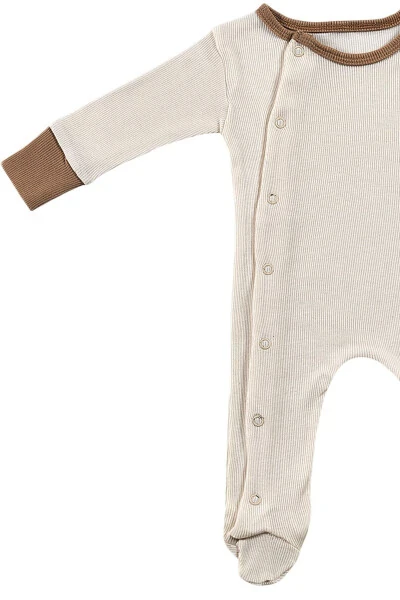 Набор детской одежды Milky Chocolate из 2 предметов: комбинезон для новорожденных унисекс из органического хлопка - 13