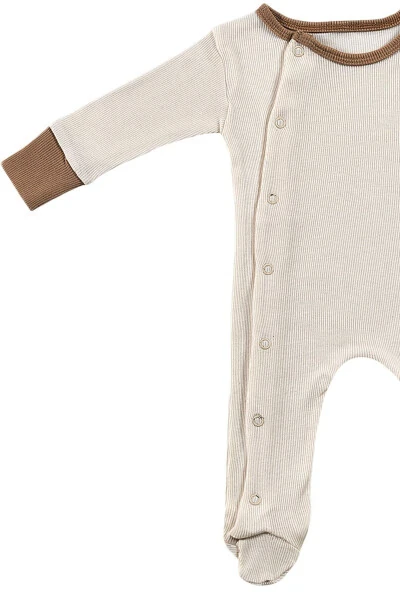 Набор детской одежды Milky Chocolate из 2 предметов: комбинезон для новорожденных унисекс из органического хлопка - 5