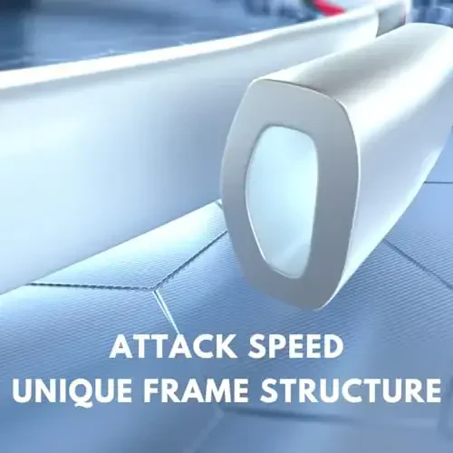 Набор для бадминтона Kawasaki Профессиональная графитовая ракетка для бадминтона Легкая и высокопроизводительная для спорта, тренировок и развлечений Включает в себя 3 воланчика для бадминтона, 2 накладки и сумку для переноски - 3