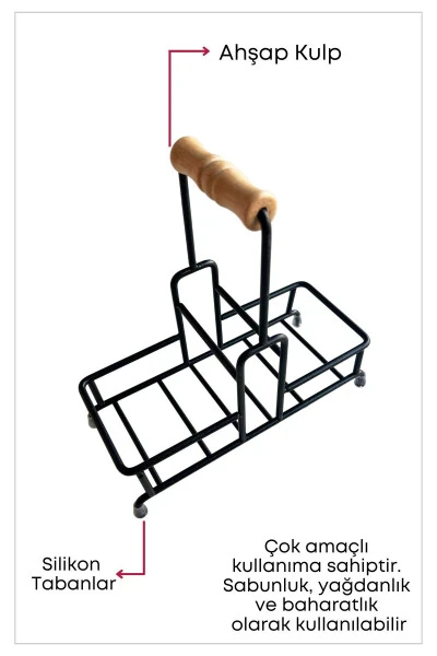 Набор для кухни: подставка для моющего средства и жидкого мыла из металла 