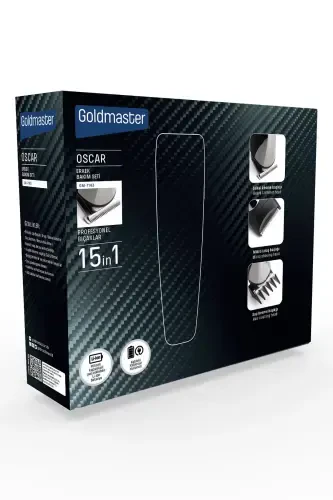 Набор для мужского ухода Oscar Wireless Full 10 в 1 из нержавеющей стали - 8