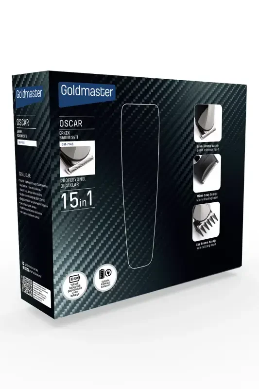Набор для мужского ухода Oscar Wireless Full 10 в 1 из нержавеющей стали - 8