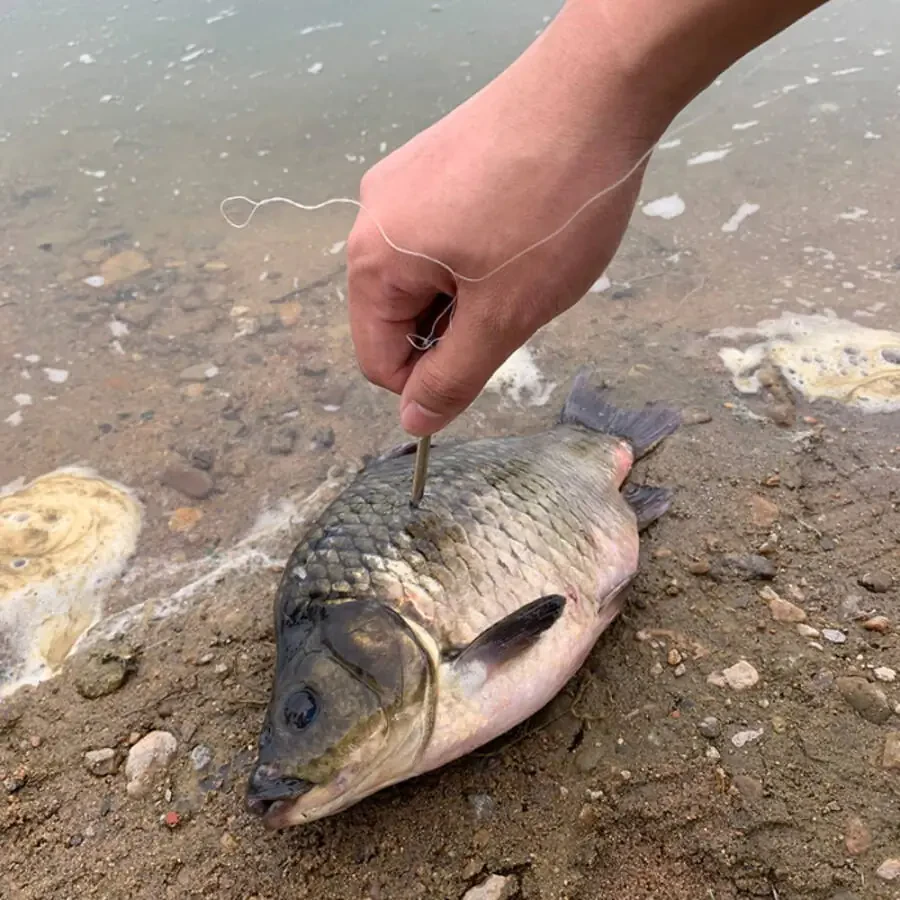 Набор для охоты на открытом воздухе: стрельба из рогатки, рыбалка, трёхсекционная телескопическая длинная палка. - 9