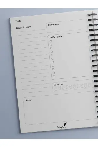 Набор для планирования из 3-х предметов, Ежедневник, Еженедельник, Список дел - Специальный набор-зеленый - 4