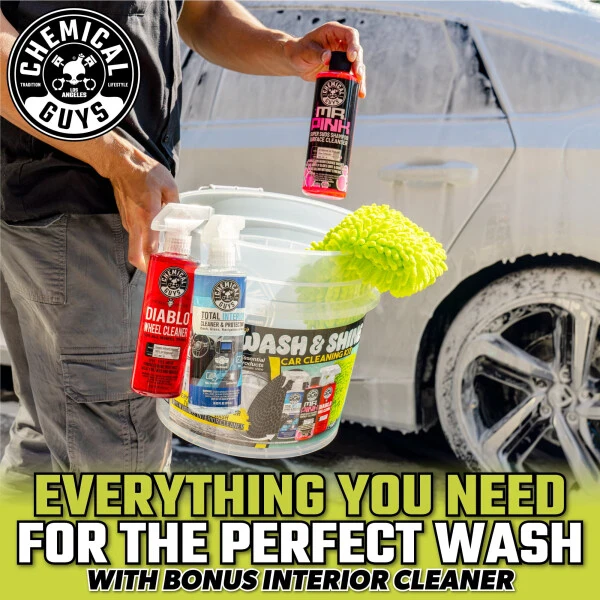 Набор для профессиональной мойки и чистки автомобиля Chemical Guys Professional Wash & Shine (7 основных средств) - 3
