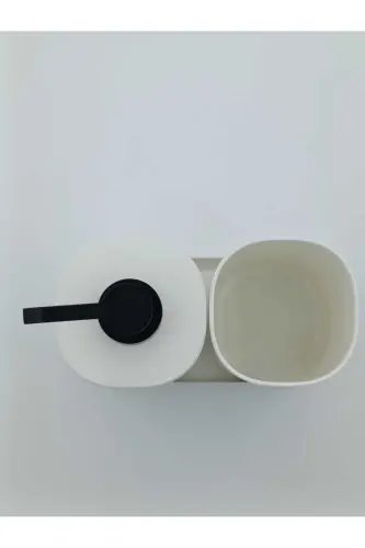 Набор для ванной комнаты Storavan из 3 предметов: мыльница, ершик для унитаза и подставка для щеток. - 6