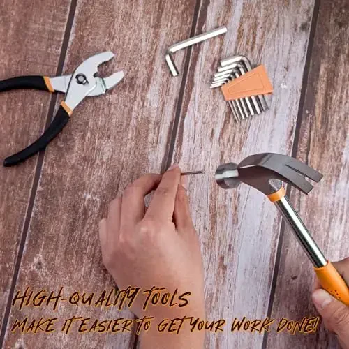 Набор инструментов CARTMAN из 39 предметов для общего домашнего использования с пластиковым ящиком для инструментов и оранжевым чехлом для хранения - CARTMAN (1)