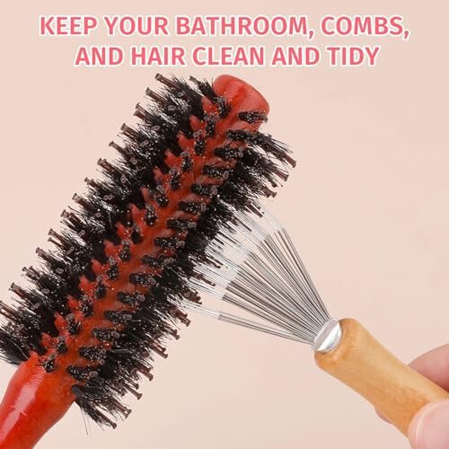 Comb and Brush Cleaner Tool Set - 3 Pieces with Rake Design for Home and Salon Use - 5