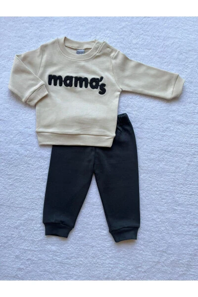 Набор из 2 предметов для мальчика: свитшот и брюки с вышивкой Mama's - MBK GARDEN