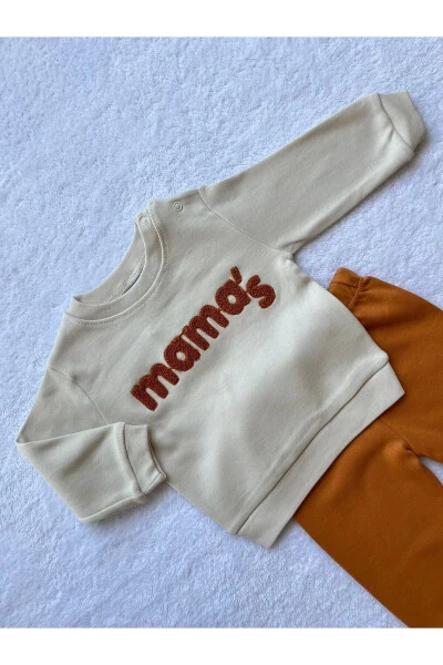 Набор из 2 предметов для младенцев-мальчиков: свитер и брюки с вышивкой Mama's 4 - 8