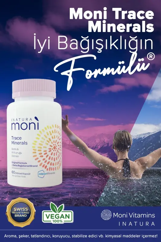Набор из 3-х преимуществ Moni Trace Minerals Биотин и Экстракт Хвоща 60 Растительных Капсул - 5