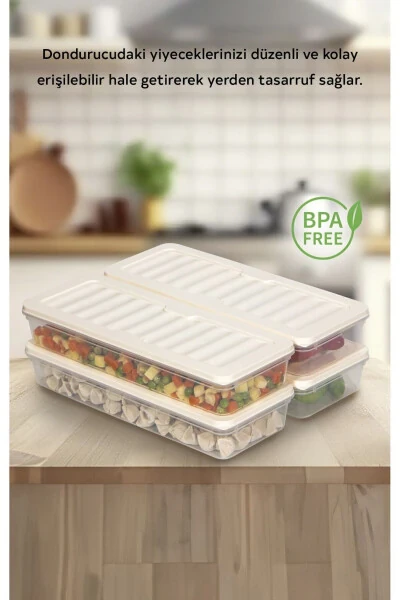 Набор из 4 штук по 1170 мл для организации холодильника, морозильной камеры и микроволновой печи - NESTO HOME (1)