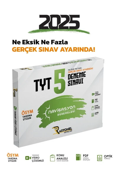 Набор из 5 тестовых заданий по всем предметам TYT 2024 года, Navigasyon (настройки ÖSYM) - 7